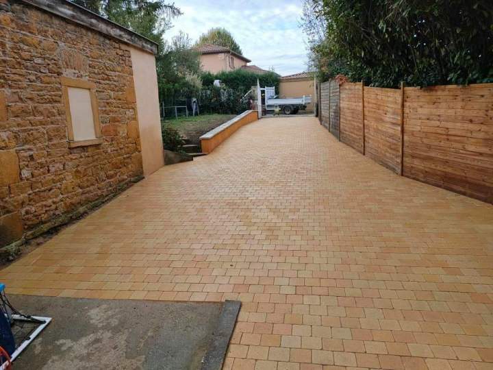 Pose de pavés Villefranche-sur-Saône